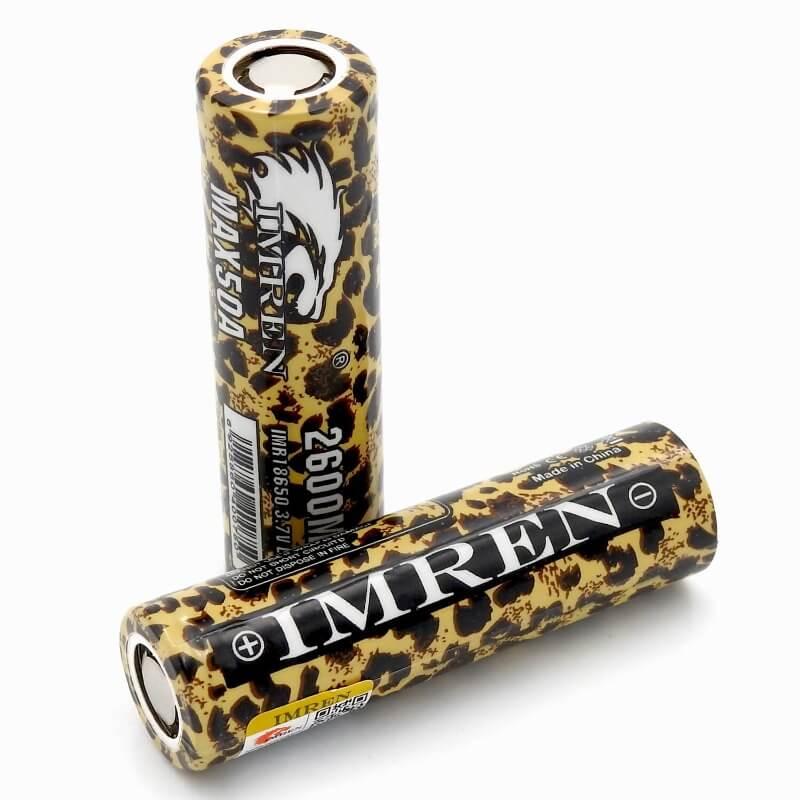 IMREN 18650 2600mah 50A Leopard Battery